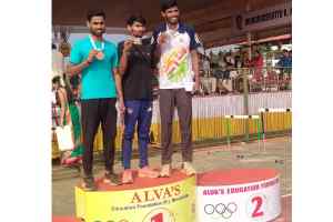 म.प्र. राज्य एथलेटिक्स अकादमी के खिलाड़ी परवेज खान ने 800 मीटर दौड़ में जीता स्वर्ण पदक