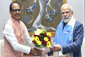 प्रधानमंत्री श्री मोदी से मुख्यमंत्री श्री चौहान ने नई दिल्ली में की भेंट