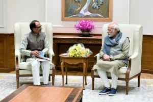 मुख्यमंत्री चौहान की प्रधानमंत्री मोदी से मुलाकात