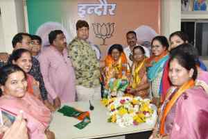 जिला जेल समिति सदस्य चन्द्रकांता तलरेजा का भाजपा कार्यालय पर हुआ स्वागत