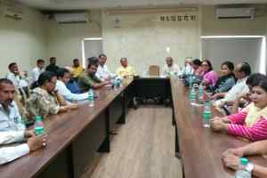 विधानसभा घेराव की भोपाल में व्यवस्थाओं के लिए गठित समिति की बैठक संपन्न