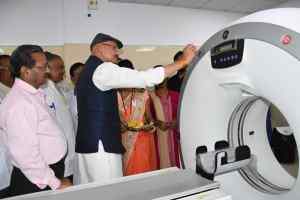 मंत्री रुस्तम सिंह द्वारा सी.टी स्कैन मशीन का लोकार्पण