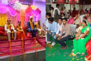 राजस्व मंत्री ने नव-दंपत्तियों को दिया आशीर्वाद