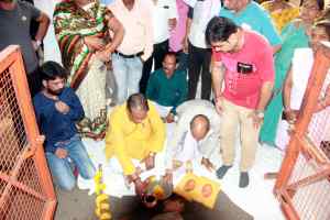 राजस्व मंत्री गुप्ता ने भीमनगर में किया पेविंग ब्लॉक का भूमि-पूजन