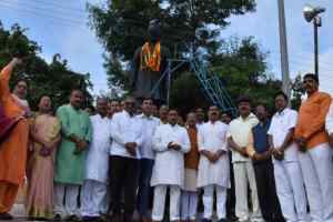 भाजपा ने मनाया जन्माष्टमी पर कुशभाऊजी ठाकरे का जन्मदिन.....