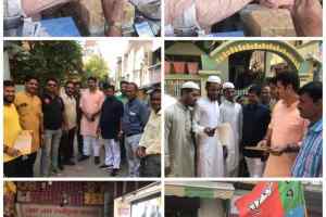 खजराना में हार्डिया ने किया जनसम्पर्क