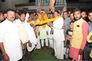 तुमडा गाँव से रामेश्वर शर्मा का चुनावी जनसंपर्क प्रारंभ