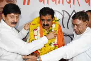 भाजपा कार्यालय पर लालवानी का हुआ स्वागत सत्कार