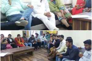 भाजपा कार्यालय पर लोकसभा चुनाव के संदर्भ में बेटी बचाओं बेटी पढ़ाओं प्रकोष्ठ बैठक संपन्न