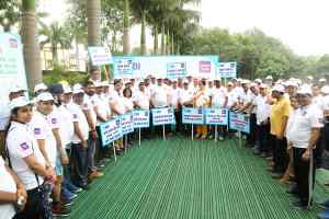 स्वच्छता ही सेवा के अंतर्गत एसबीआई स्टाफ ने किया स्वैच्छिक श्रमदान