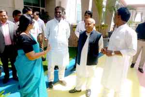 वल्लभ भवन में महिला टेरेस गार्डन का लोकार्पण