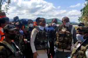 शिवराज होशंगाबाद के बाढ़ प्रभावित इलाकों में