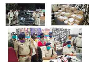 चार अंतर्राज्यीय गांजा तस्कर गिरफ्तार,