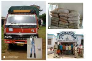 चोरी के लहसुन सहित आरोपी गिरफ्तार