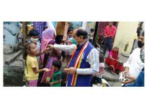 बच्चों का SMS अभियान S-Social Distensing     M     Mask     S     Sanitization