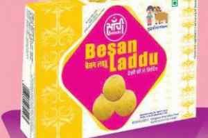 माँ के हाथ से शुद्ध देशी घी की बनी मिठाई का स्वाद देता है ‘‘सांची बेसन लड्डू’’