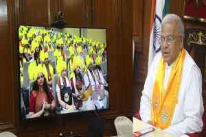 राज्यपाल श्री पटेल बरकतउल्ला विश्वविद्यालय के दीक्षांत समारोह में हुए शामिल