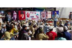 विधायक श्री मसूद ने दो स्थानों पर लगायी आज गांधी चौपाल