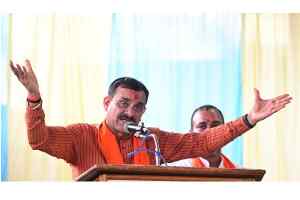 भारतीय जनता पार्टी के माननीय प्रदेश अध्यक्ष विष्णुदत्त शर्मा जी ने किया प्रेस वार्ता को संबोधित