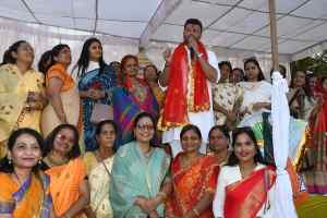 भारतीय जनता पार्टी महिला मोर्चा द्वारा मनाया गया हल्दी कुमकुम उत्सव