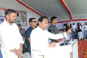 उमरिया में कमलनाथ जी की जनसभा ..........