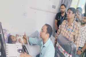 जिला शीघ्र हस्तक्षेप केंद्र में नि:शुल्क इको जांच शिविर आयोजित