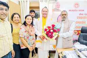 इंडोनेशिया के गाँधीवादी विचारक श्री उदयना ने सामाजिक न्याय मंत्री से भेंट की